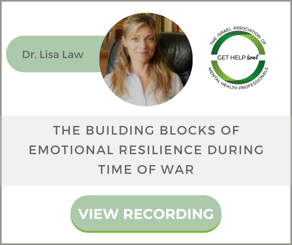 The Building Blocks of Emotional Resilience During Time of War